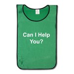 Nylon Tabards Printed Can I Help You?