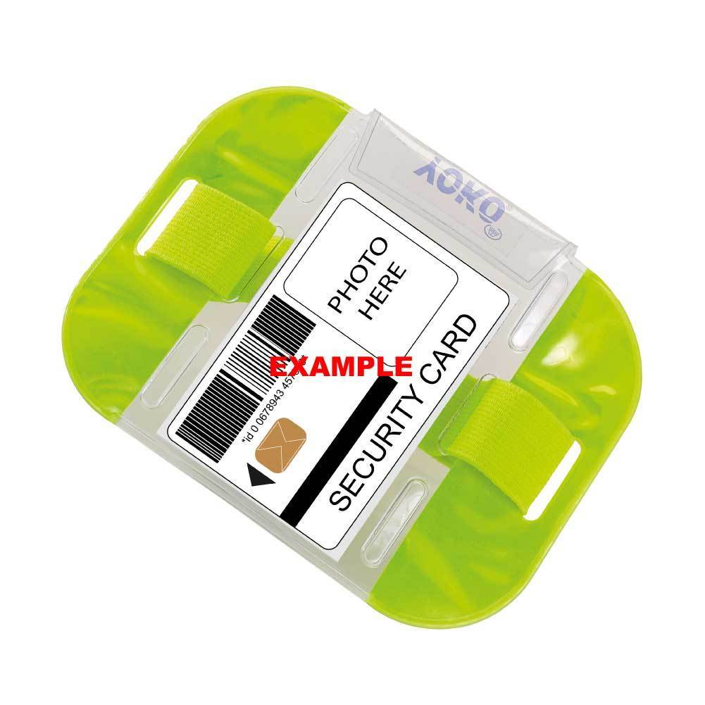 High Visibility Security Arm Band ID Badge Card Holder SIA Armband 