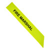 Fire Marshal Polyester Sashes - Adults