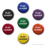 Play Leader Button Badges 50mm