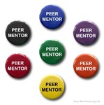 Peer Mentor Button Badges 50mm