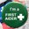First Aider Button Badge 50mm