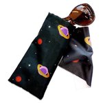 Sunglasses Pouch and Cleaner - Planets Design