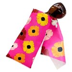 Pink Sunglasses Pouch - Flowers Design