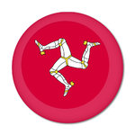 Isle Of Man Flag Button Pin