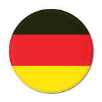 German Flag Button Badge