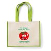 Reusable Printed Cotton Shopping Bag - Vegan Logo