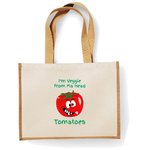 Cotton Shoppers - Printed Cartoon Veggie Logo