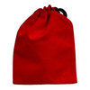 Red Sim Suede Drawstring Bags