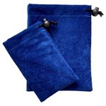 Royal Blue Sim Suede Drawcord Bags