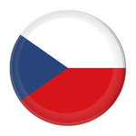 Czech Republic Flag Button Badge