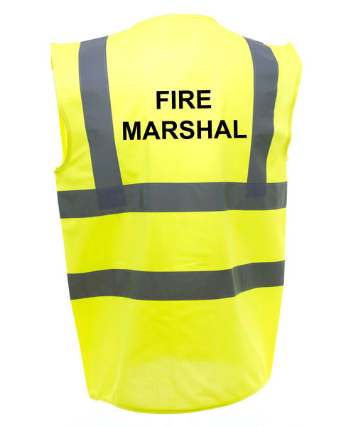 Fire Marshal Safety Vest, Hi Vis Yellow\\n\\n03/09/2016 18:43
